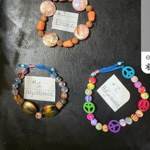 Colorful Beaded Kids Bracelets Set